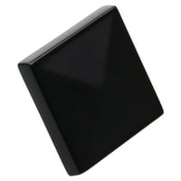 Гладерит 1- инча Класически квадратни пирамидни шкафове, матово черно, от 25