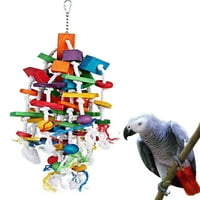 Bird Toys Rainbow Bulding Blocks String Голямо въже Дякнете хапки Играчки H Toys H