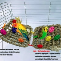 Голям среден папагален папагал играчки CAGE BITE RATTAN SWIGHT FOR BIRD CI -CIMPH PARROTS PARKEET AFRICAN GREY MACAWS PARKEET