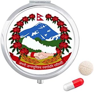 Непал Азия Национална Емблема Калъф За Хапчета В Джоба Кутия За Съхранение На Лекарства Контейнер Опаковка