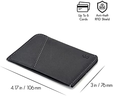 STYLIO Тънък Минималистичен Чантата за Мъже |Най-Чантата с Преден джоб|RFID Блокиране на Портфейл За Кредитни карти |Портфейл от Естествена Кожа| Деликатен Хладен Тънък