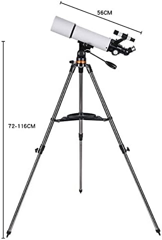 Телескоп BUZZNN, Професионален Телескоп-Рефрактор с Отвор 80 мм, Астрономически Телескоп-Рефрактор с отвор 500 мм за Начинаещи Деца - Телескоп за пътуване с чанта за носе