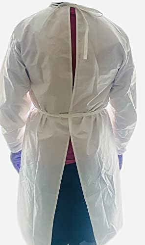 Изолиращ халат Parkdale AAMI Level 1; Множество Ламинирана тъкан от основовязаного трикотаж (100, L / XL)