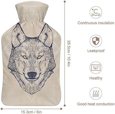 Топло Wolf с мека капак за Горещ компрес и обезболяване в студена терапия 6x10,4 инча