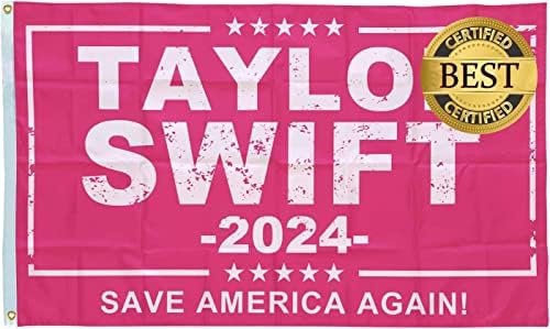 Флаг Тейлър 2024, 3x5 фута, Розови Знамена Музикант, за стая, Гобеленовый Декор за Спалня в Общежитието на Колежа - Забавен
