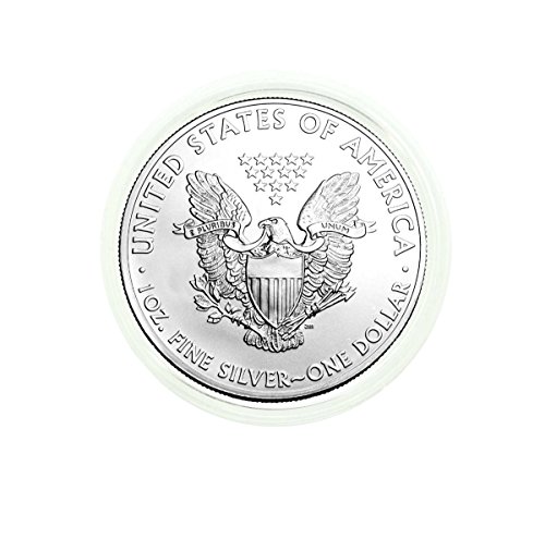 2019 - Американски Сребърен Орел . 999 Проба от сребро директно намаляване на Air Tite с нашия сертификат за автентичност