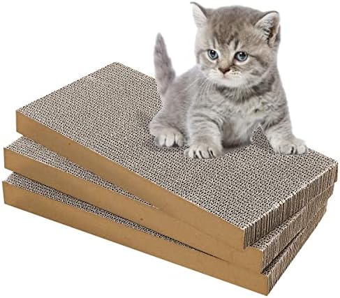 YULOYI Когтеточка за котки в затворени помещения, 3 опаковки, Подложка за Котки Когтеточек, който Поддържа Форма Котки и Защитава вашите Мебели