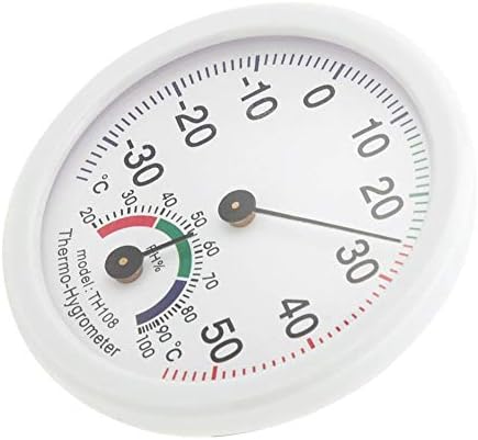 Walfront Домакински Измерване на температура и влажност В стаята, машина за висока точност Термометър, Влагомер, инструмент за Измерване (Бял), Влагомер
