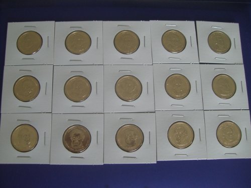 2007 - 2010 D Всички 15 Президентските златни до преобразувани доларови монети, издадени монетным двор Денвър
