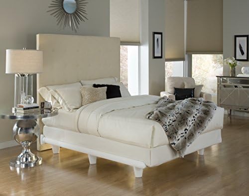 Дизайнерски тонален крем Knickerbocker Прегръдка - Кралски размер Рамка на легло бял цвят - сверхпрочный