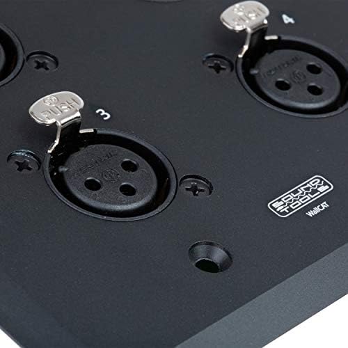 Стенен CAT FX-B (женски, черно) - Аудио по экранированному кабел CAT. Може да предава аналогов звук, DMX, Clear-Com и AES.