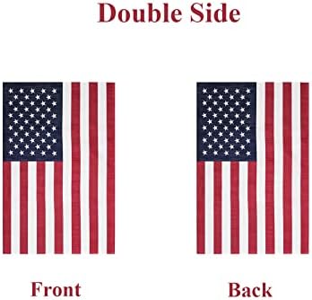 Homissor Американски Градински Знамена 12,5x18,5 инча - САЩ двустранен Малък американски Флаг за дворно Банер патриотичното Украса на тревата на открито (американски град?