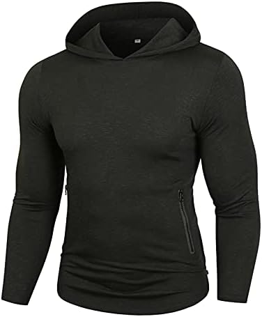 WYTong / мъжки модни блузи, свитшоты, есен/зима, обикновен пуловер със страничен цип и качулка, тънък случайни спортен пуловер