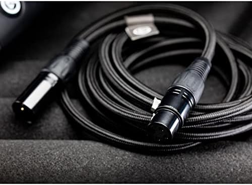 Микрофон кабел Elgato XLR – Екраниран кабел микрофон за запис на студийната и концертна производство, Позлатени контакти,