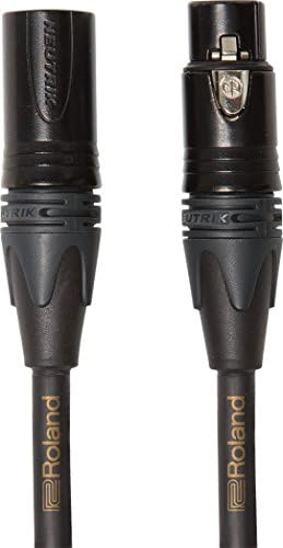 Здрав XLR кабел за микрофон Roland Black Series, 15 фута