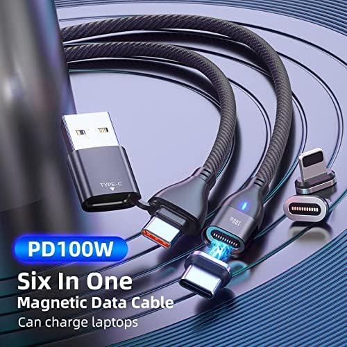 Кабел BoxWave, който е съвместим с Simbans TangoTab XL (11,6 инча) - Кабел MagnetoSnap PD AllCharge мощност 100 W, кабел