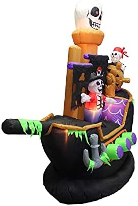 ДВА КОМПЛЕКТА БИЖУТА за бала в чест на Хелоуин, се включва в себе си 7-подножието на надуваеми скелети, призраци на пиратски