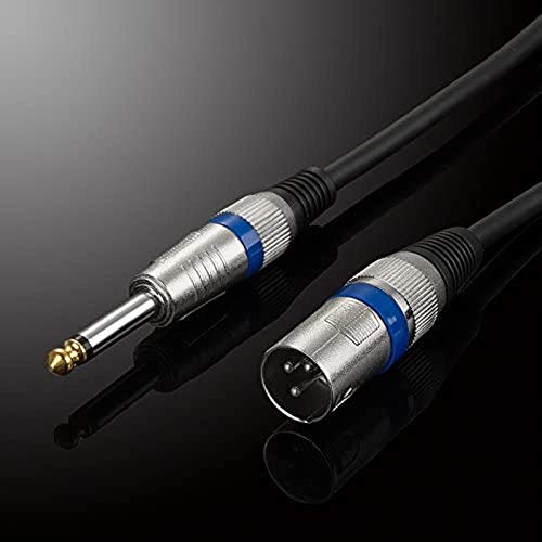 Dvtel 6.35 Второкурсник-XLR Съединители 6.5 Моно-XLR аудио кабел смесване конзоли Кабел Микрофонен Кабел Аудиоадаптера (размер на: 0.5 М)