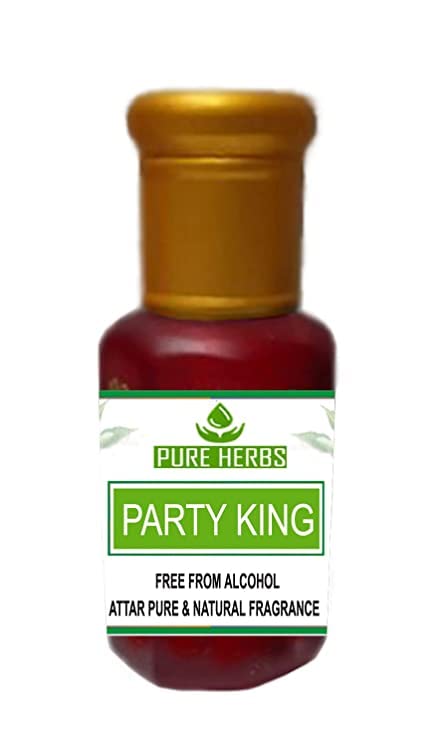 Pure Herbs Party King Attar без алкохол за унисекс, подходящ за специални случаи, партита и ежедневна употреба 25 мл