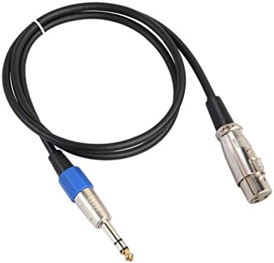 Аудио кабел SEASD с жак 6,35 мм от щепсела до Штекерного съединител за Микрофон Високоговорител Усилвател Китара