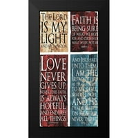 Вила, Mlli Black Modern Framed Museum Art Print, озаглавен - Господ вяра любов Исус