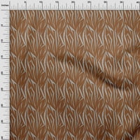 Oneoone Georgette Viscose Brown Fabric Skins Animal Craft Projects Decor Fabric Отпечатани от двора