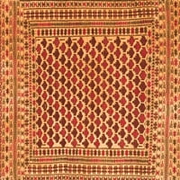 Ahgly Company Indoor Rectangle Southwestern Orange Country Area Rugs, 6 '9'