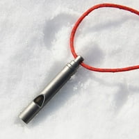 Султрален титанов подсвирк с кабелни към къмпинг свирка аварийни инструменти за оцеляване