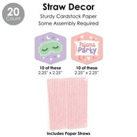 Голяма точка на щастието пижама Slumber Party - Момичета за сън за рожден ден Фавари и комплект за кекс - приказна услуга парти -