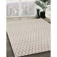 Ahgly Company Machine Wareable Indoor Tructangle Industrial Modern Rose G Pink Area Rugs, 7 '10'