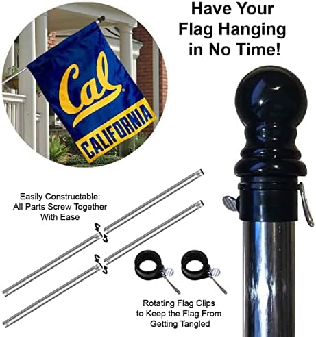 Cal Бъркли Носи Двупосочен Банер с Набор от Флагштоков