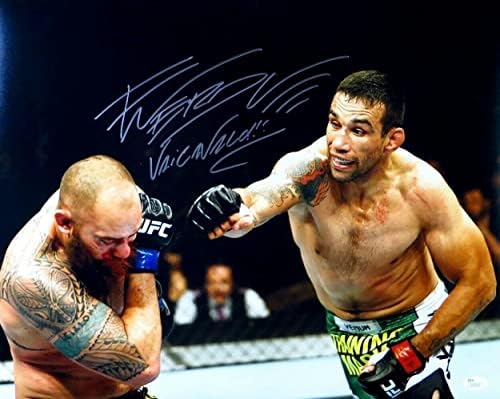Фабрисио Вердум Подписа Снимка 16X20 с Автограф от Шампиона на UFC в екшън-шоте JSA - Снимки на UFC с автограф