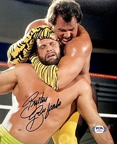 Брут Beefcake Подписа Снимка 8x10 WWF WWE PSA AI59622 - Рестлинг-Снимки С автографи