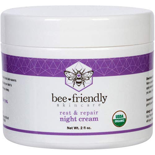 BeeFriendly най-Добрия Нощен крем Натурални, Сертифицирани от USDA Органичен Нощен крем, Против Бръчки, Против стареене,