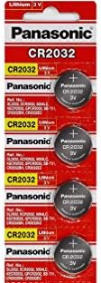 Литиева Монетная батерия Panasonic CR2032 3V (комплект от 4 броя)