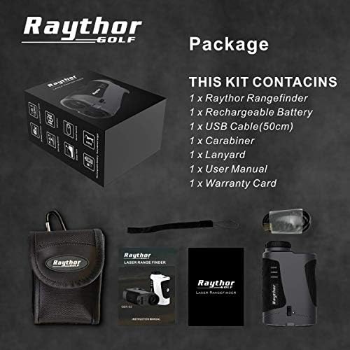 Турнирните Правна голф-далекомер Raythor Pro GEN S2 за професионалните играчи на голф, Лазерен Далекомер с физически ключ