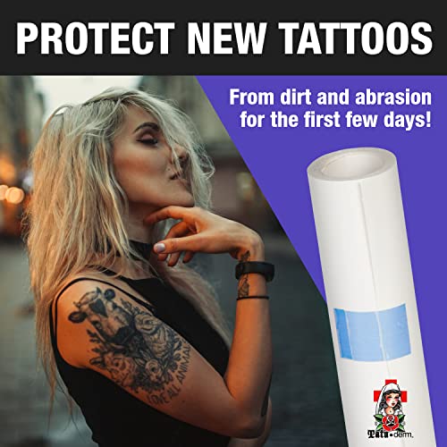 Ролки за по-нататъшна грижа за татуировки Tatu-derm® За по-бързо възстановяване - Водоустойчив Залепваща Защитно фолио за