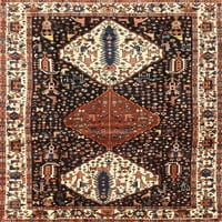 Ahgly Company вътрешен квадрат Традиционният лек меден златен персийски килими, 8 'квадрат