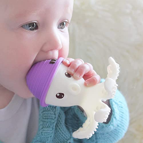 Детски играчки за никнене на млечни зъби за деца от 6-12 месеца, Детски Прорезыватель Mombella Октопод за 12-18 Месеца, Меки