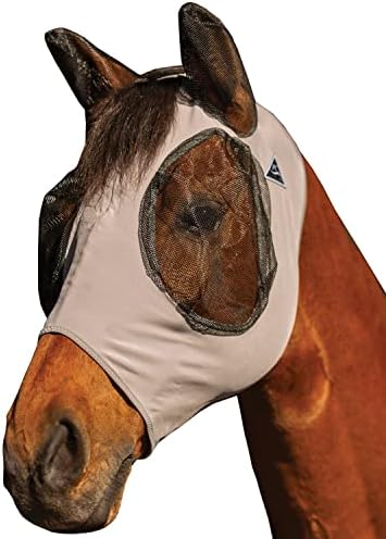 Маска за езда Professional Choice Comfort-Fit с шарките на маргаритки - Максимална защита и комфорт за Вашия кон