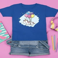 Тениска на еднорог с балони Juniors -Image от Shutterstock, Medium